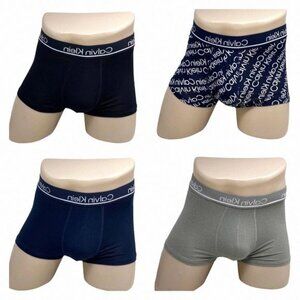 Calvin Klein Men Microfiber Low Rise Trunk 4 NP24460407 Underwear Black Pack